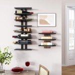8-Tier Wall Mount Wine Rack for Stylish Storage