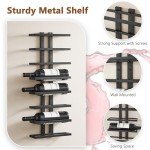 8-Tier Wall Mount Wine Rack for Stylish Storage