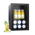 20 Can Glass Door Mini Beverage Cooler Fridge