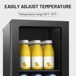 20 Can Glass Door Mini Beverage Cooler Fridge