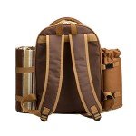 Picnic Backpack for Two with Wine Holder