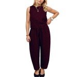Plaid Crop Top and Lounge Pants Set