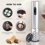 COKUNST Electric Wine Opener with Foil Cutter