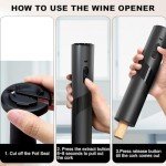 COKUNST Electric Wine Opener Gift Set