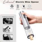 COKUNST Electric Wine Opener with Foil Cutter