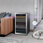 COWSAR 37-Bottle Wine Fridge with Glass Door
