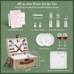 Stylish Picnic Basket Set for Couples