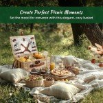 Stylish Picnic Basket Set for Couples