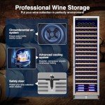 190-Bottle Wine Cooler with Professional Temperature Control