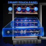 YITAHOME 24-Inch Dual Zone Wine Cooler