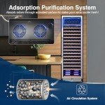190-Bottle Wine Cooler with Professional Temperature Control