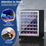 YITAHOME 24-Inch Dual Zone Wine Cooler
