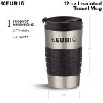 Keurig K-Elite Single-Serve Coffee Maker, Brushed Slate