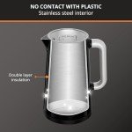 KRUPS Smart Temp Electric Kettle for Coffee and Tea