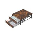 2-Tier Rustic Coffee Pod Holder with Baskets