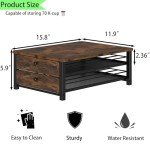2-Tier Rustic Coffee Pod Holder with Baskets
