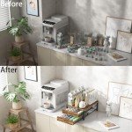 2-Tier Rustic Coffee Pod Holder with Baskets