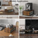 2-Tier Rustic Coffee Pod Holder with Baskets