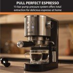 KRUPS Stainless Steel 15-Bar Espresso Machine with Frother