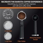 KRUPS Stainless Steel 15-Bar Espresso Machine with Frother