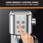 KRUPS Stainless Steel 15-Bar Espresso Machine with Frother