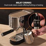 KRUPS Stainless Steel 15-Bar Espresso Machine with Frother