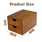 Wooden K Cup Organizer with Two Drawers