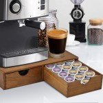 Wooden K Cup Organizer with Two Drawers