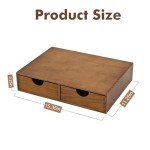 Wooden K Cup Organizer with Two Drawers