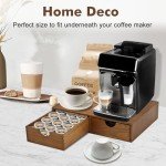 Wooden K Cup Organizer with Two Drawers