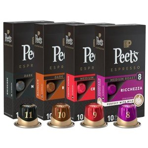 Peet's Coffee Espresso Capsules Variety Pack 40 Count