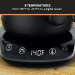 KRUPS 1L Gooseneck Electric Kettle with Temperature Control