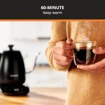 KRUPS 1L Gooseneck Electric Kettle with Temperature Control