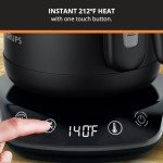 KRUPS 1L Gooseneck Electric Kettle with Temperature Control