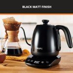 KRUPS 1L Gooseneck Electric Kettle with Temperature Control