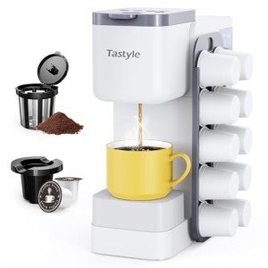 Tastyle Hot & Iced Coffee Maker with Pod Organizer