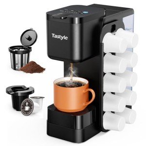 Tastyle Hot & Iced Coffee Maker with K-Pod Organizer