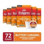 Folgers Buttery Caramel Coffee K-Cup Pods - 72 Count
