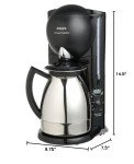 Krups 10-Cup Thermal Carafe Coffee Maker, Black