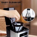 REVOTRA 12-Cup Programmable Coffee Maker with Timer