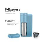 Compact Sky Blue Single Serve Coffee Maker