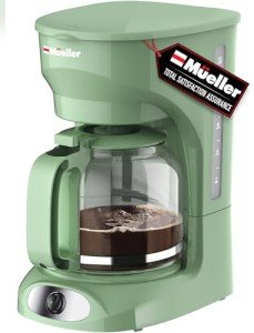MÜELLERHOME Sage Green Drip Coffee Maker, 12 Cups