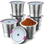 Universal Stainless Steel Reusable K Cups (6 Pack)
