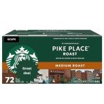 Starbucks Pike Place Medium Roast K-Cup Pods - 72 Count