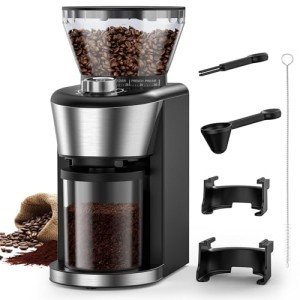 Automatic Electric Burr Coffee Grinder with 35 Settings