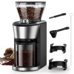 Automatic Electric Burr Coffee Grinder with 35 Settings