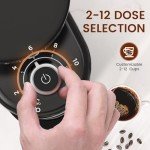 Automatic Electric Burr Coffee Grinder with 35 Settings