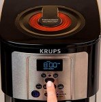 KRUPS 14-Cup Programmable Coffee Maker, Black & Silver