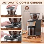 Automatic Electric Burr Coffee Grinder with 35 Settings