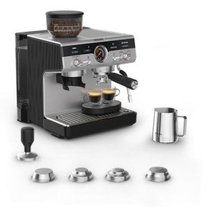 KRUPS Espresso Machine with Grinder & Milk Frother